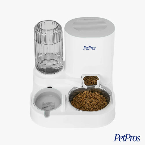 2-in-1 Automatische Kattenvoer- en Waterdispenser met RVS | PetPros