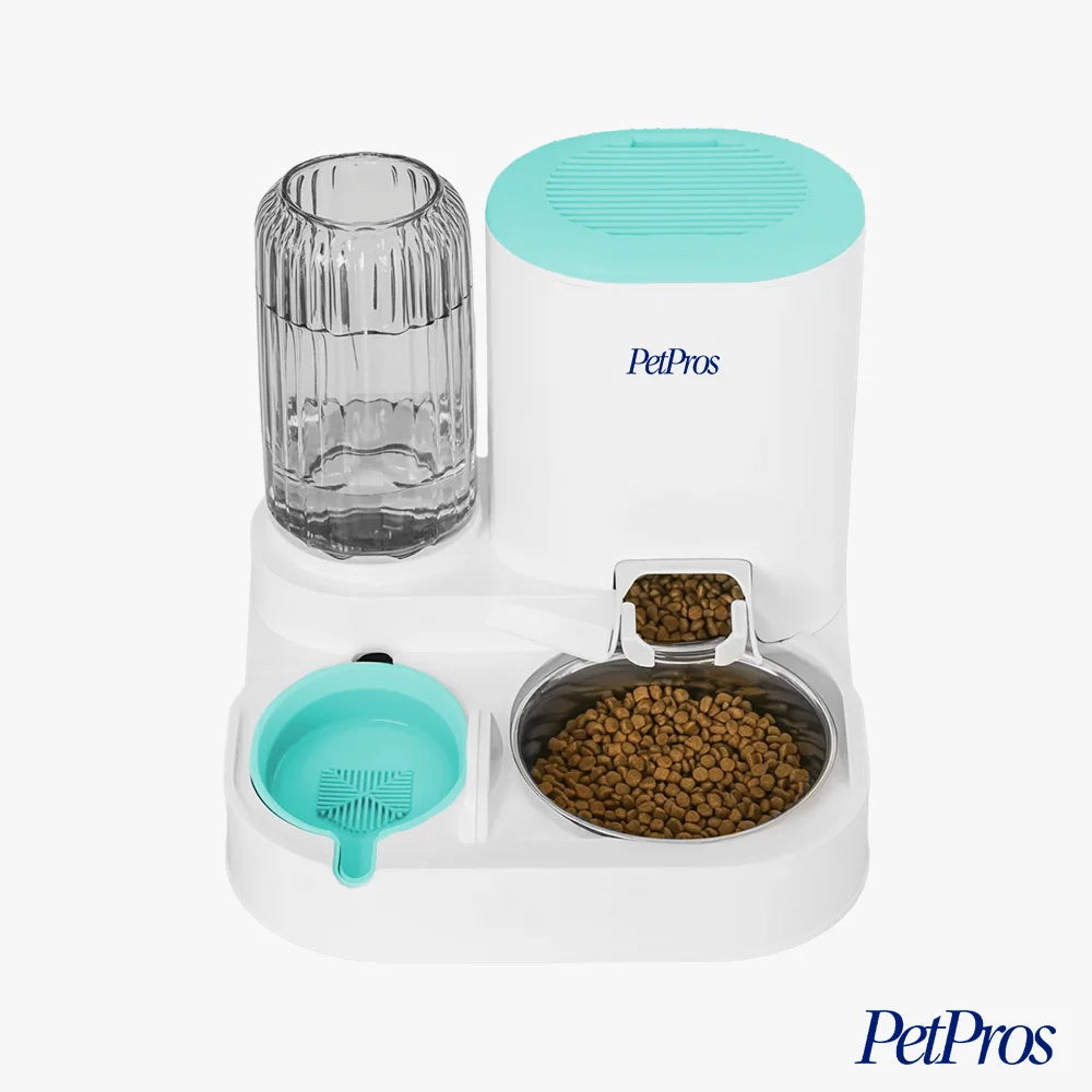 2-in-1 Automatische Kattenvoer- en Waterdispenser met RVS | PetPros