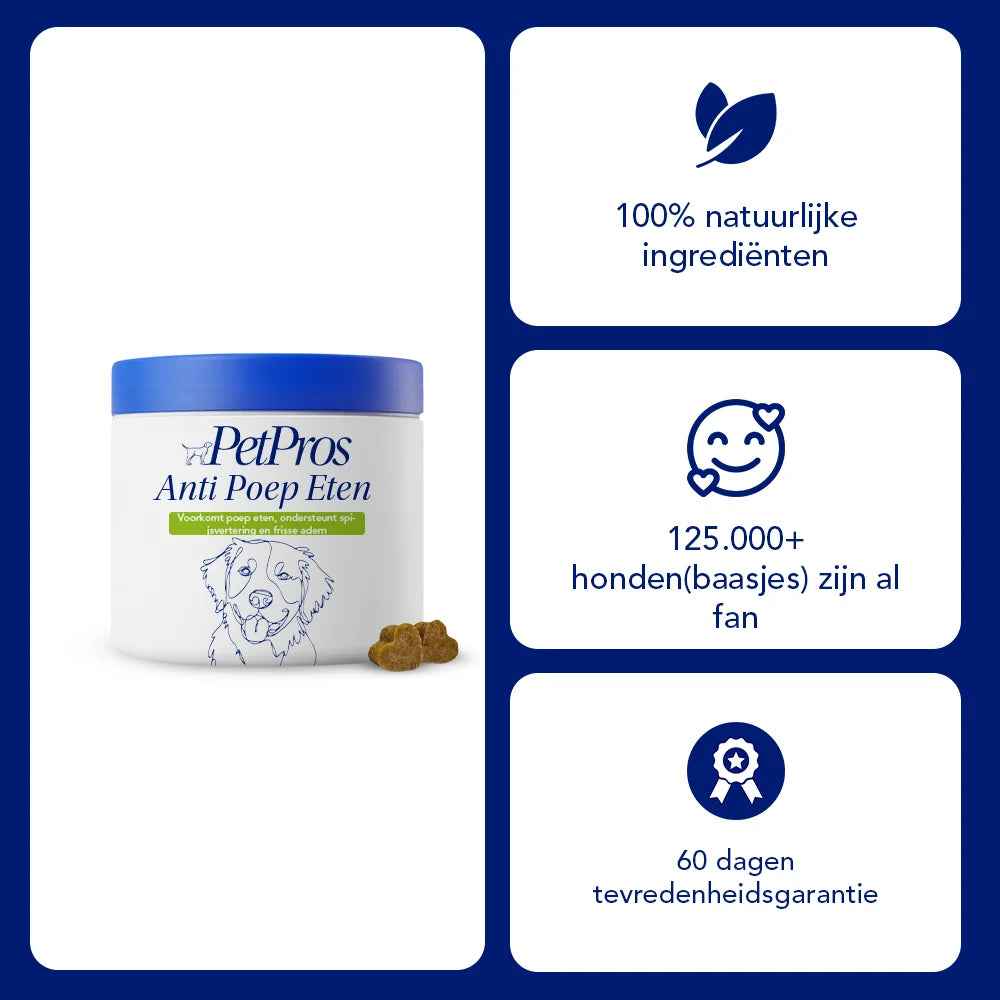 Anti Poep Eten Supplement Hond – Tegen Coprofagie | PetPros