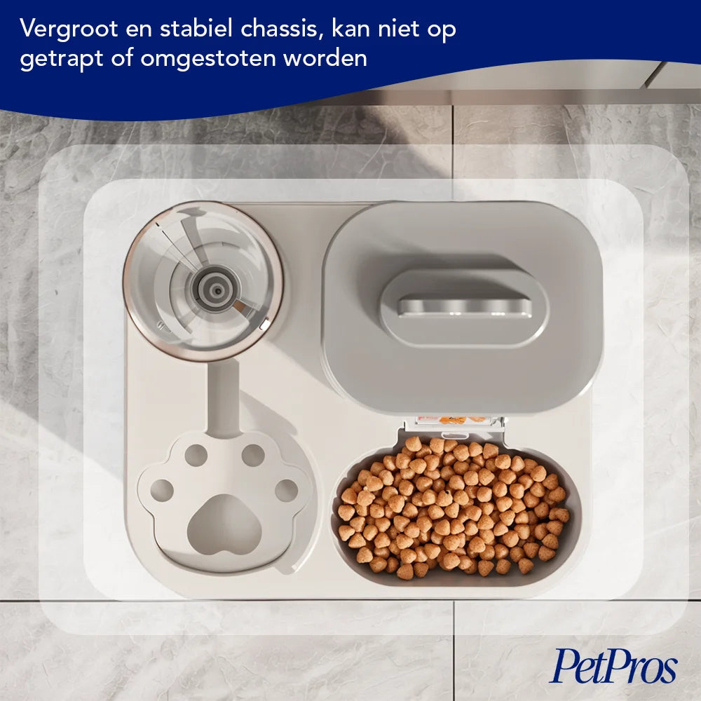 Automatische Waterdispenser & Voerbak Kat/Hond | PetPros