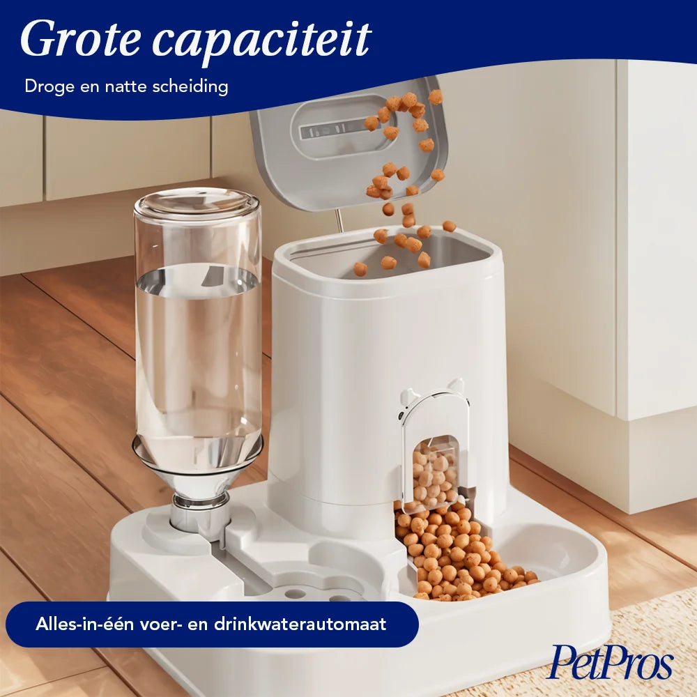 Automatische Waterdispenser & Voerbak Kat/Hond | PetPros