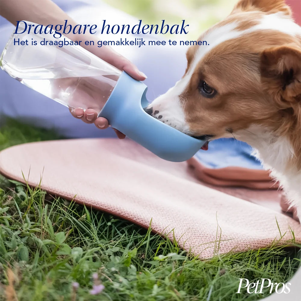 Draagbare Hondendrinkfles – Lekvrij & Handig voor Onderweg | PetPros
