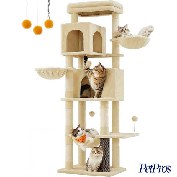 Kattentoren 175cm met Manden & Krabpalen | PetPros