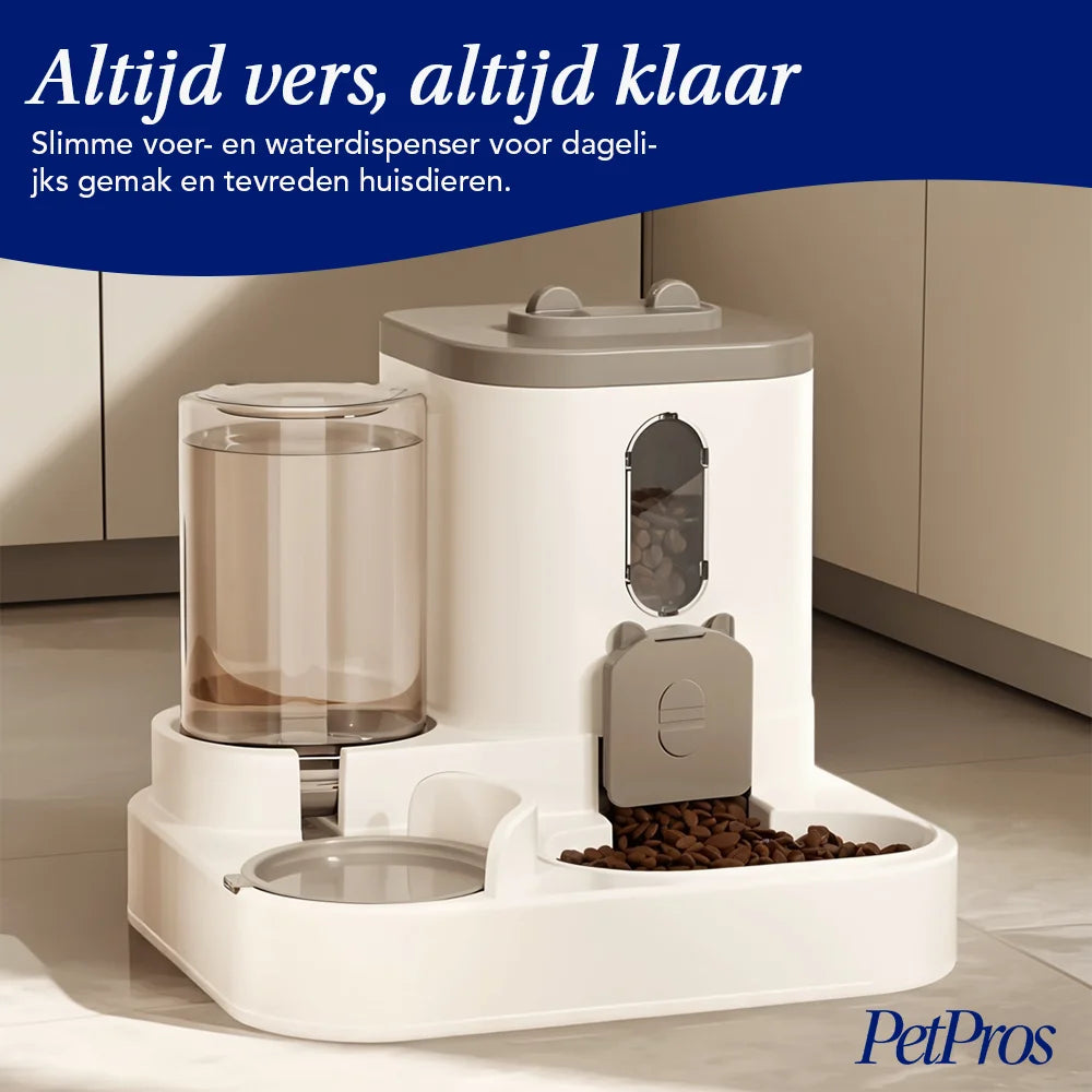Twee-in-een RVS Hondenbakset | PetPros