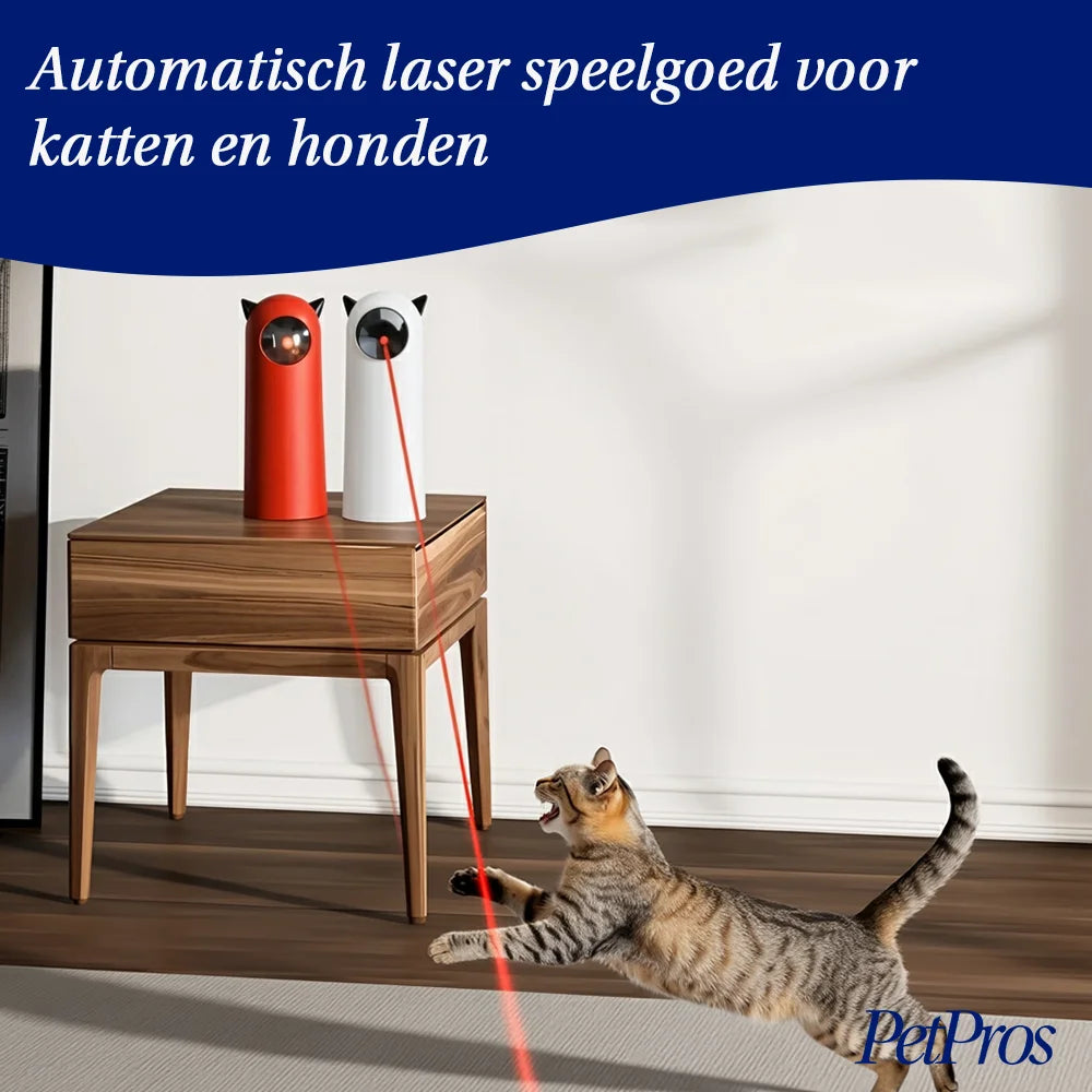 Interactief kattenspeelgoed met automatisch roterende laser | PetPros