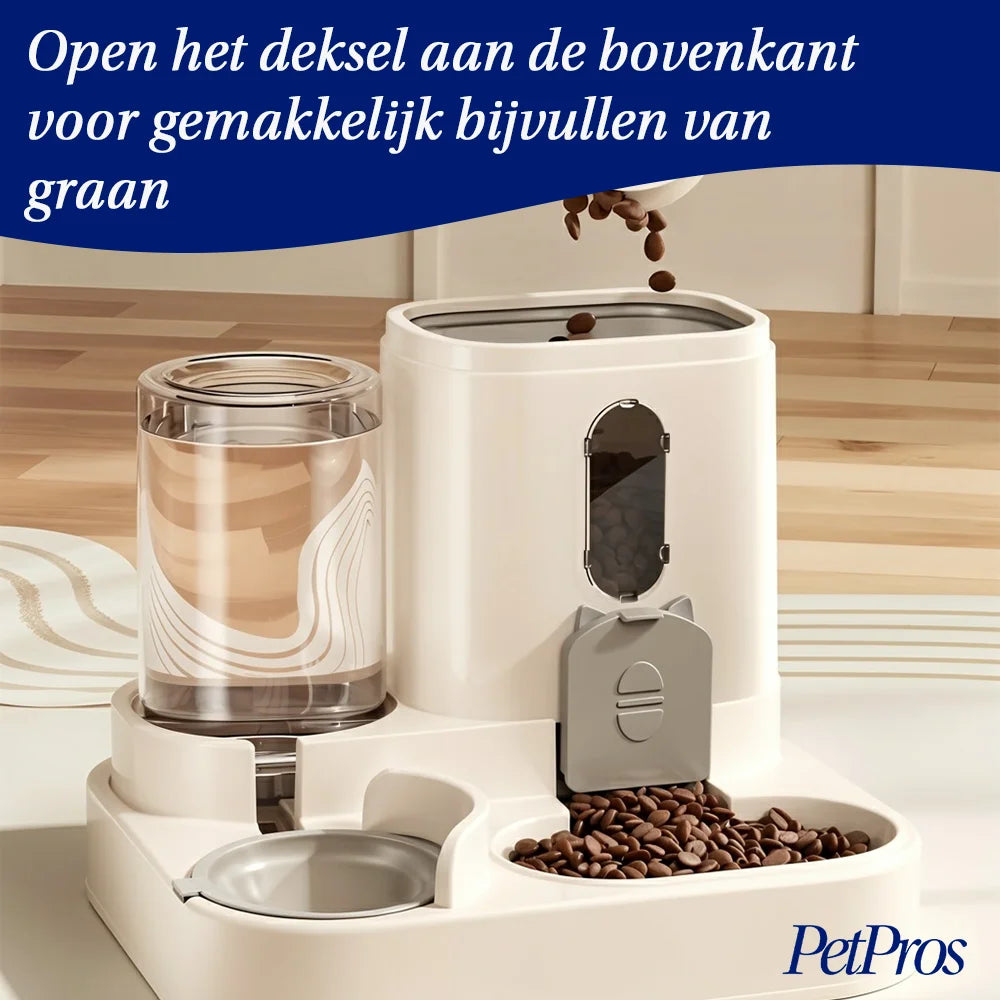 Twee-in-een RVS Hondenbakset | PetPros