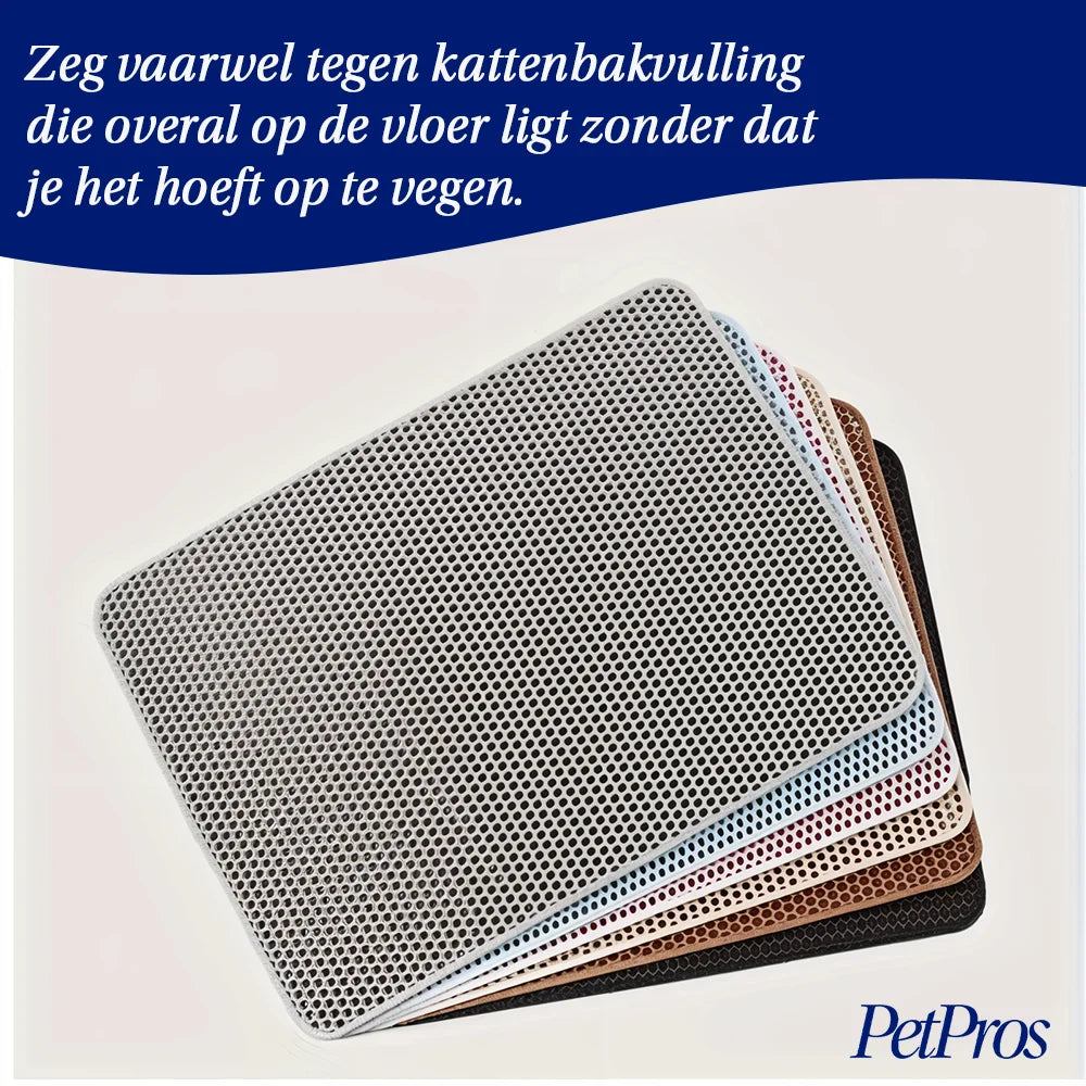 Dubbellaagse EVA Kattenbakmat | PetPros